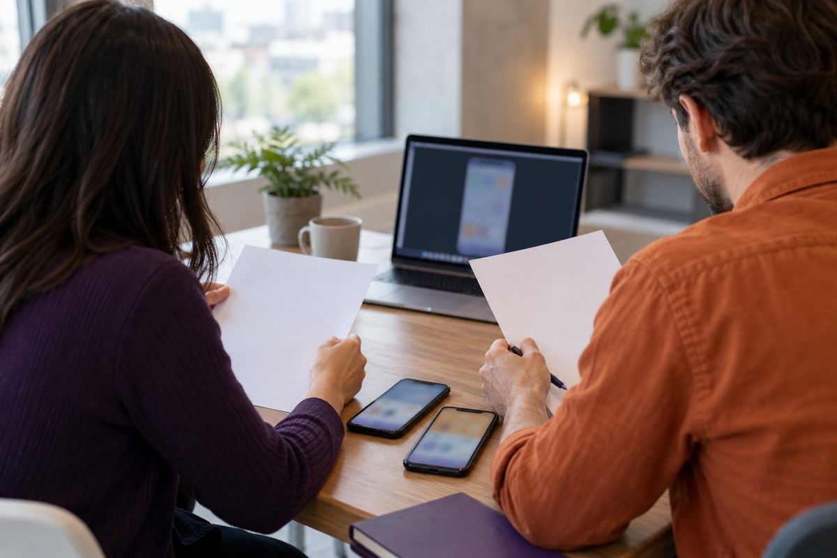 Recruiter and product manager discuss candidates for an Android developer role