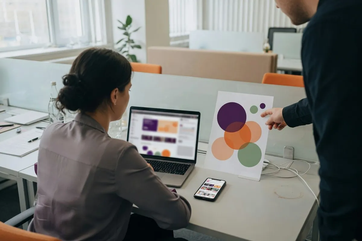 A targeting specialist shows an employer an ad campaign and audience segments